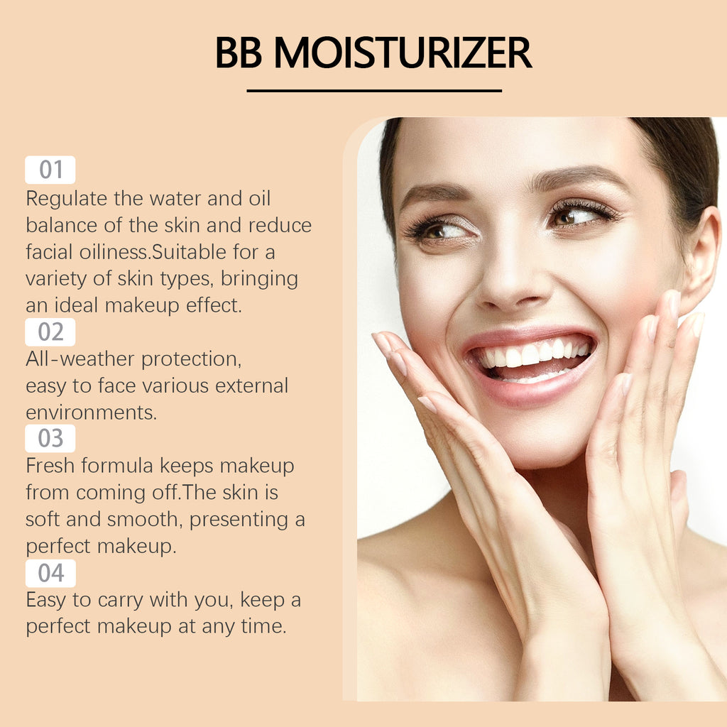 Hoygi Protective BB Cream Concealer Lightweight Liquid Foundation