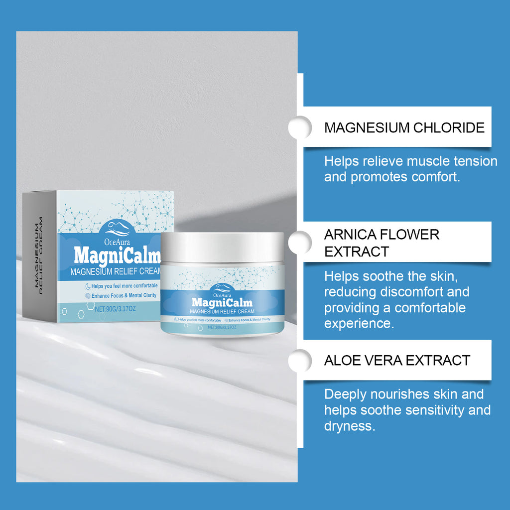 OceAura Magnesium Soothing Cream Mild Ingredients