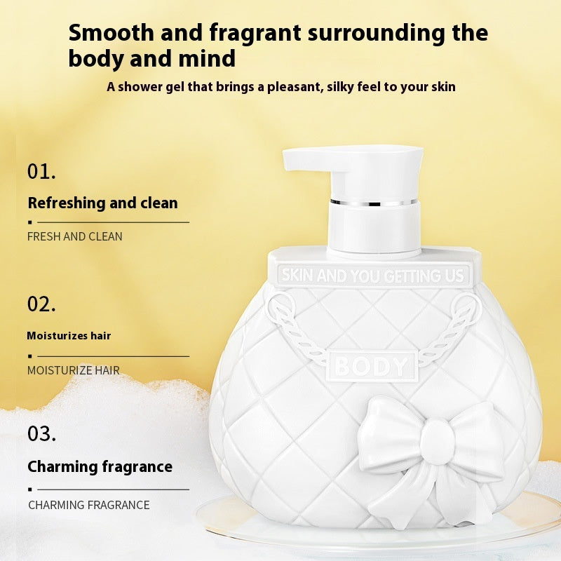 LoufMiss Fragrance Soft Shampoo Deep Cleansing Shampoo Improve Frizzy Hair Delicate Shower Gel