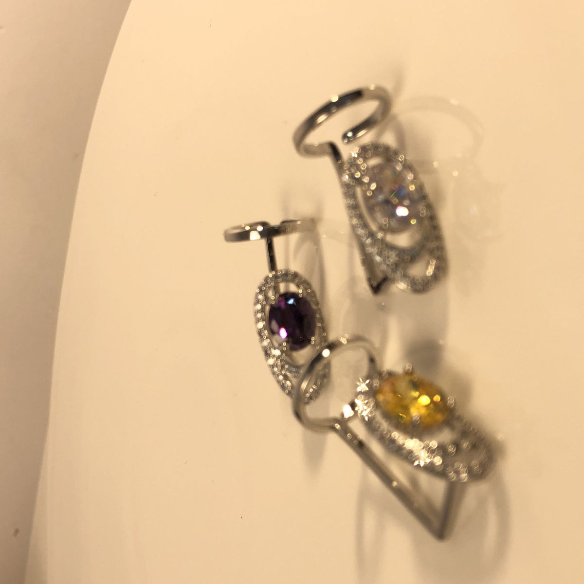Gem Fingertip Nail Enhancement Ring