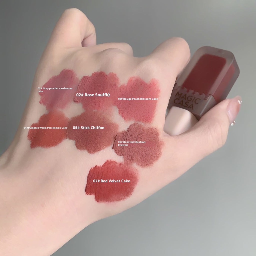 Magic Casa Ice Cream Lip Lacquer Matte Fog Velvet Lasting