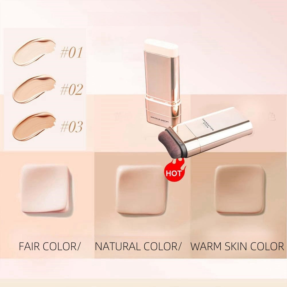 Vivien Beauty Stick Foundation Multifunctional With Brush