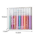 Qibest Long-Lasting Moisturizing People Mermaid Lip Lacquer Colorful