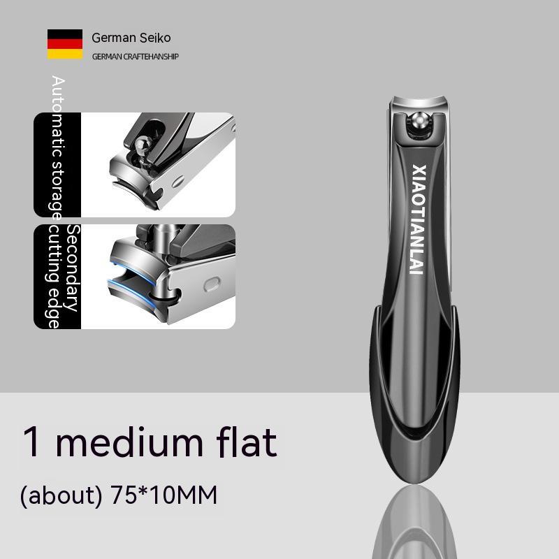 Xiaotianlia High-end Nail Scissors Single Nail Clippers Set Anti-splash Oblique Mouth Large Nail Clippers