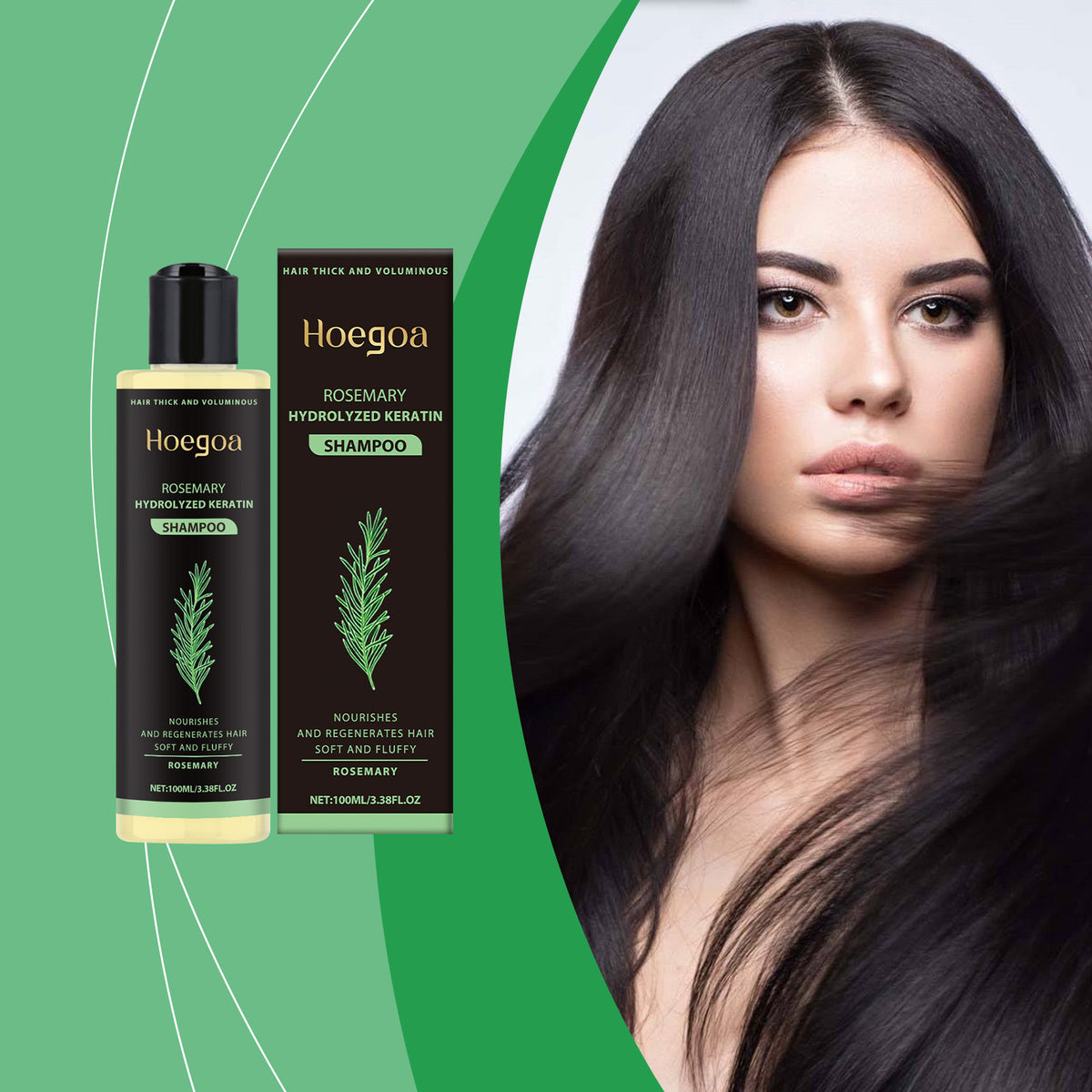 HoeGoa Herbal Essence Nourishing And Curing Hair Oil Control Fluffy Shampoo