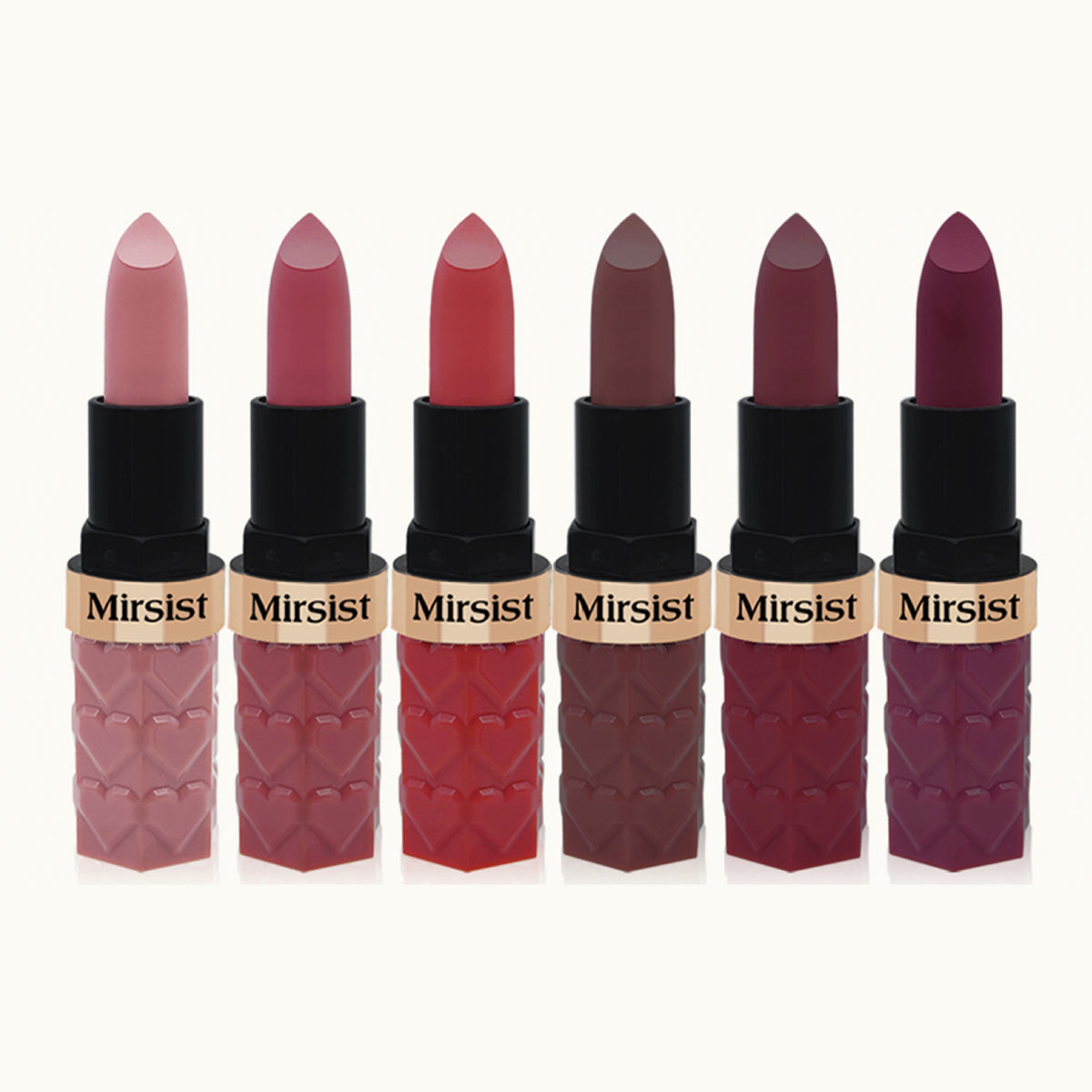 Mirsist 6 Color Matte Lipstick No Stain On Cup Waterproof And Durable