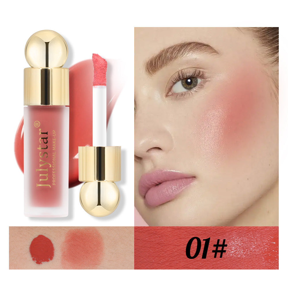 Julystar Beauty Monochrome Matte Liquid Blush Natural Long Lasting Lipstick Lip Glaze