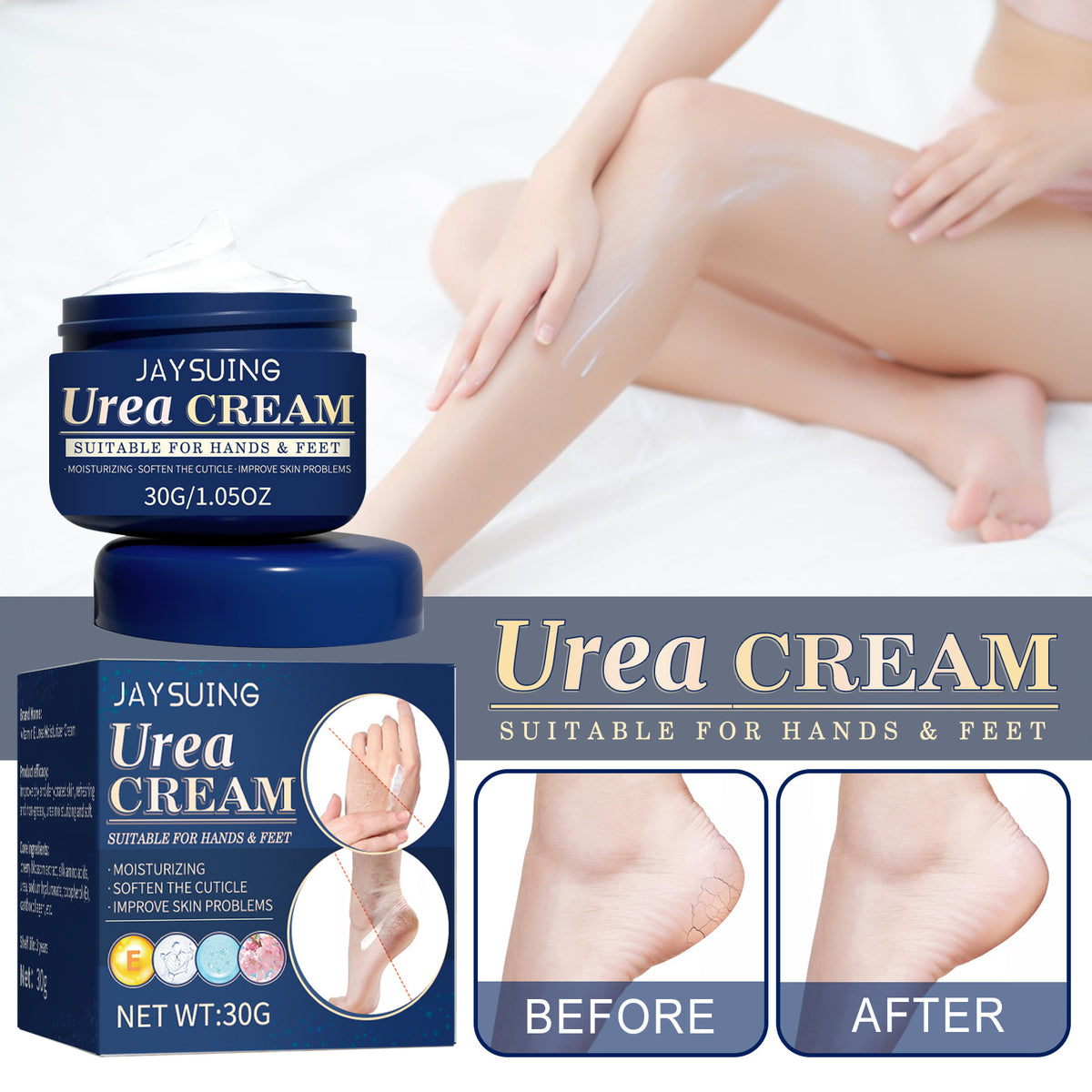 Jaysuing Cracked Hands And Feet Urea Cream Hydrating