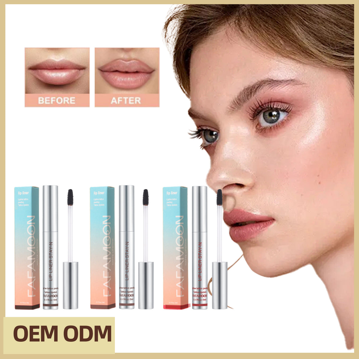 FafaMoon Stripping Lip Liner Waterproof Not Smudge