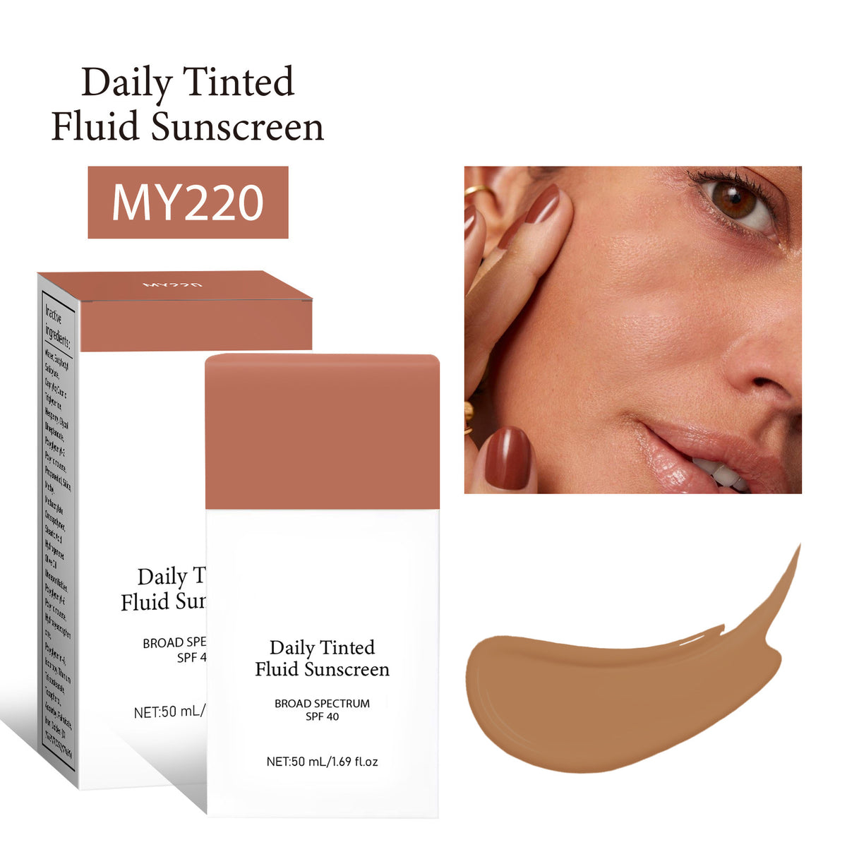 Daily Tinted Brightening Skin Color Moisturizing Concealing Foundation