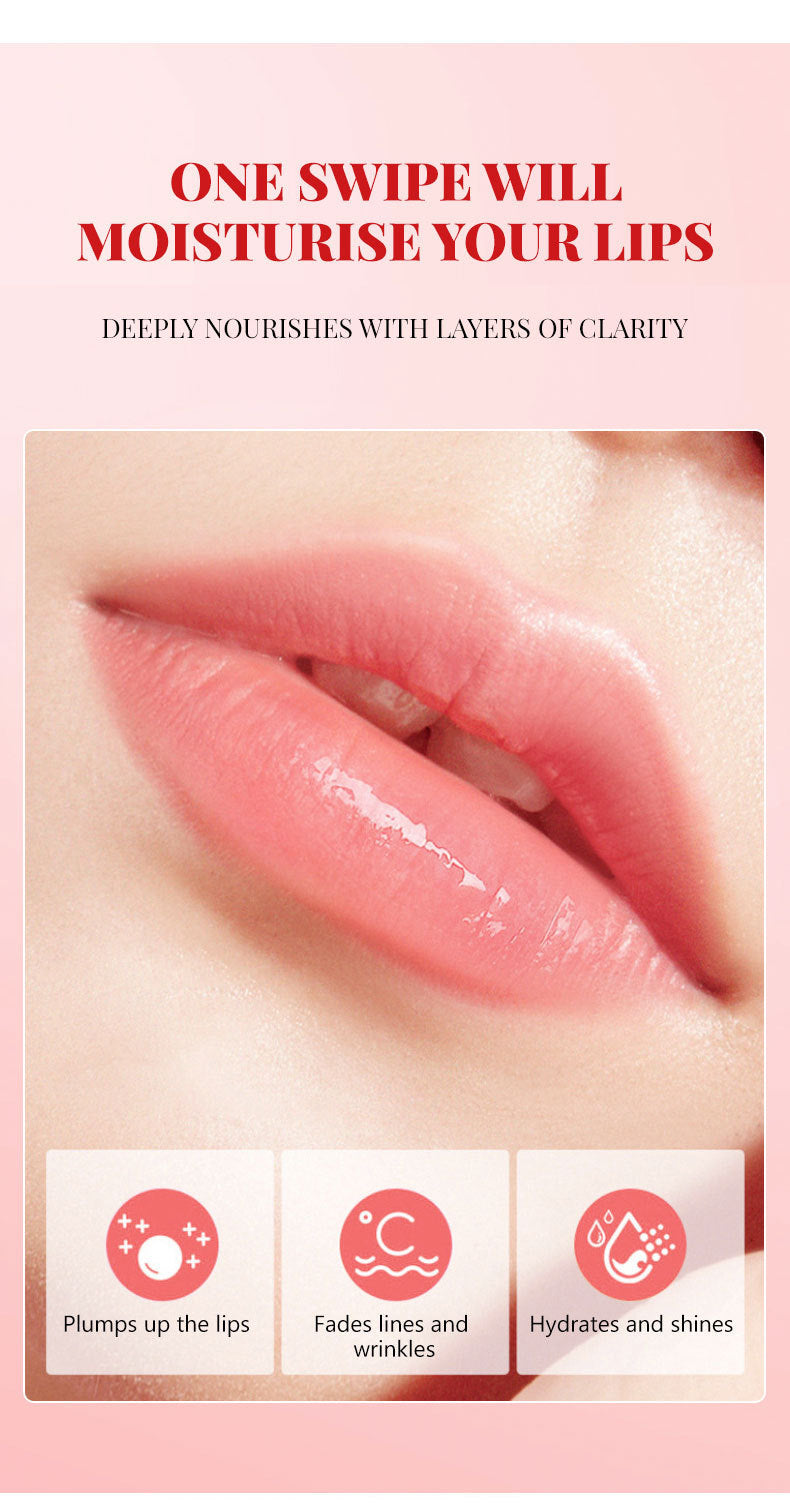 Tulliaimore Temperature Change Fruit Lip Gloss Mirror Water Light Lip Lacquer