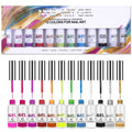 Nail Art Manicure Drawing Phototherapy ted Glue 3D Spray t Gel 12 Color Set Box