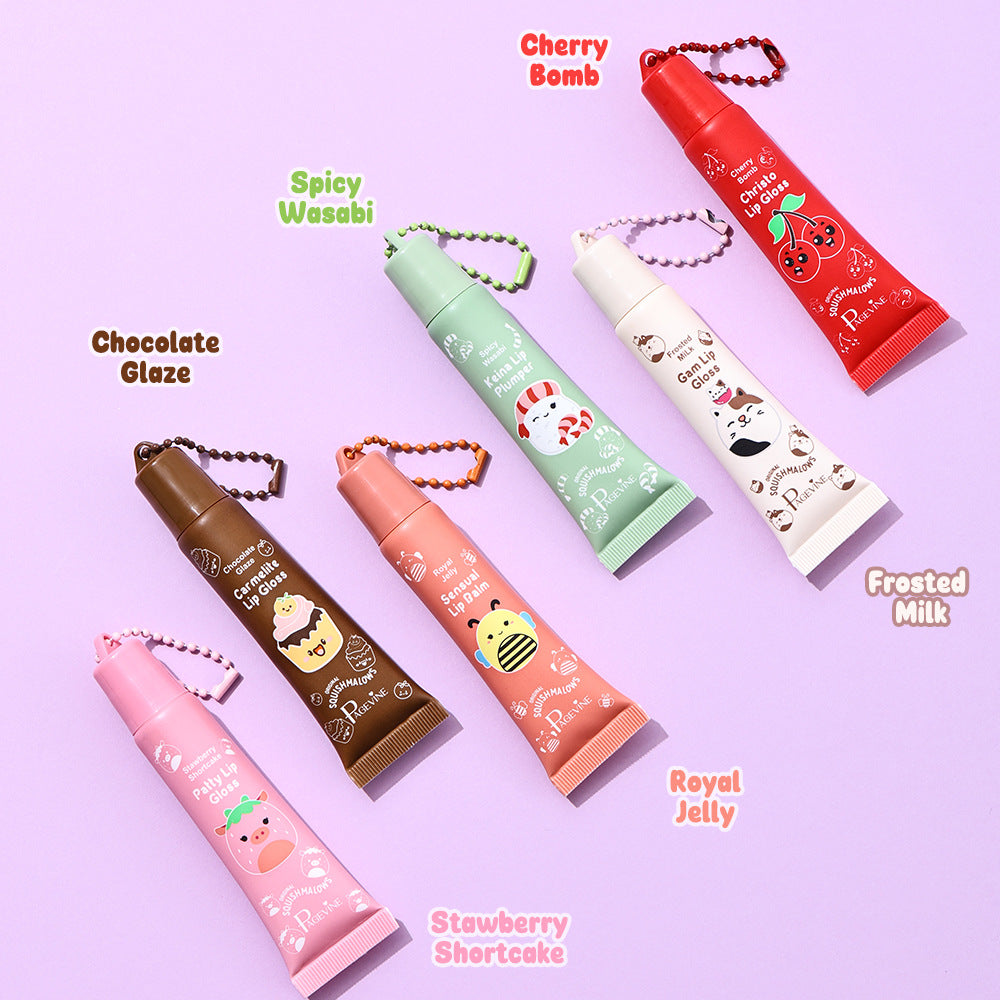 Page Vine Colorful Fruit Cartoon Series Lip Gloss Refreshing And Moisturizing