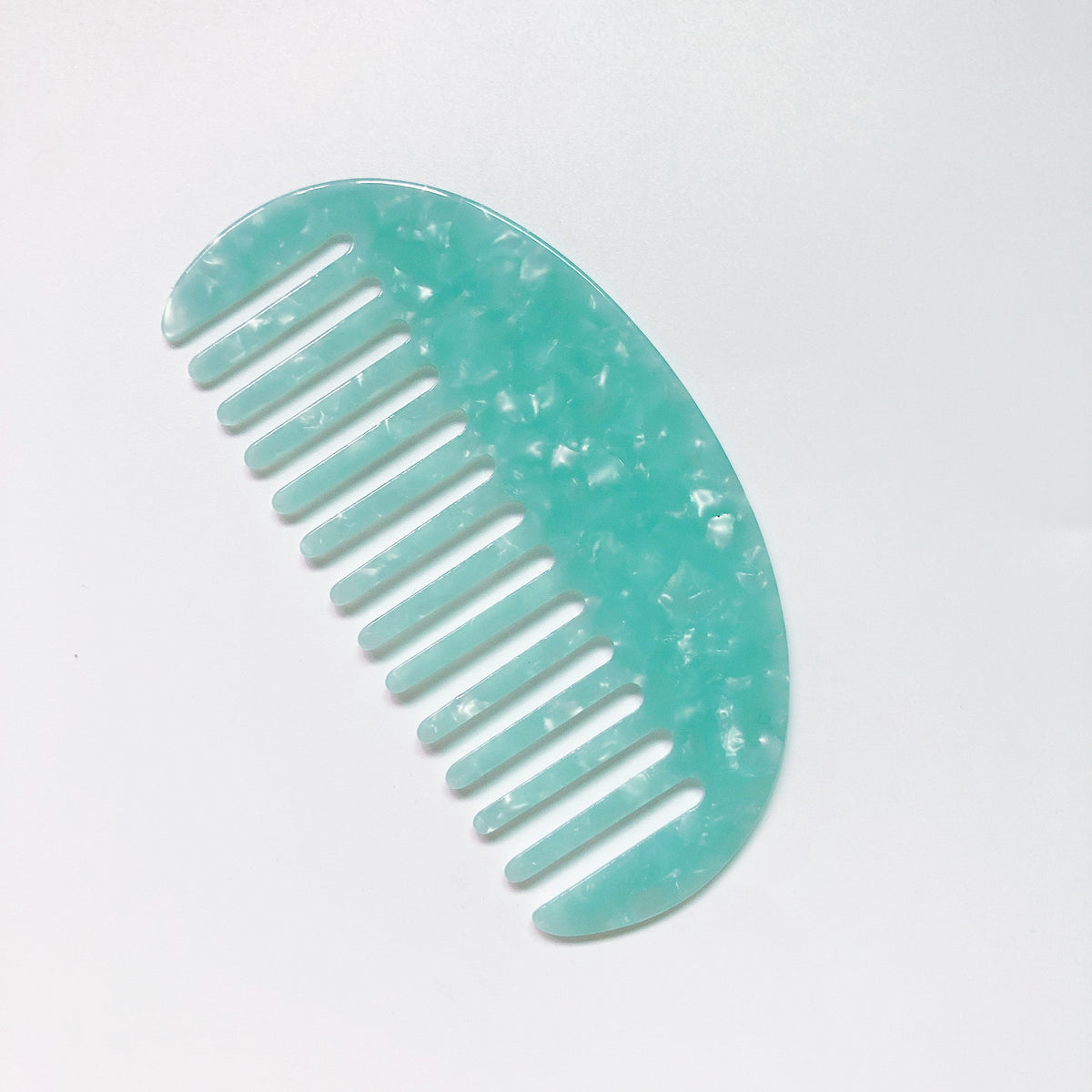 Women's Acetate Plate Semicircle Geometric Comb