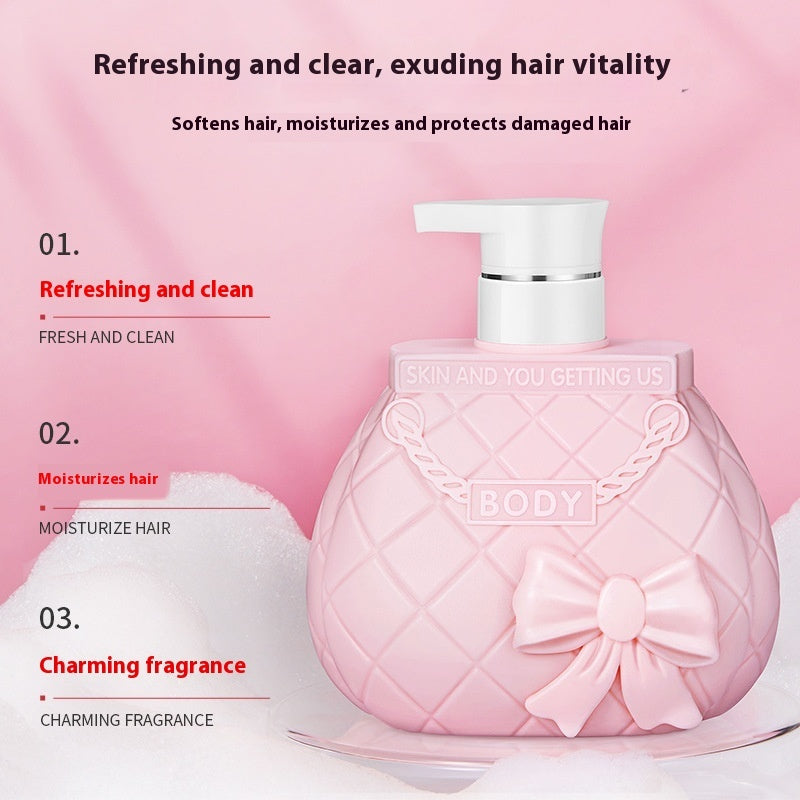 LoufMiss Fragrance Soft Shampoo Deep Cleansing Shampoo Improve Frizzy Hair Delicate Shower Gel