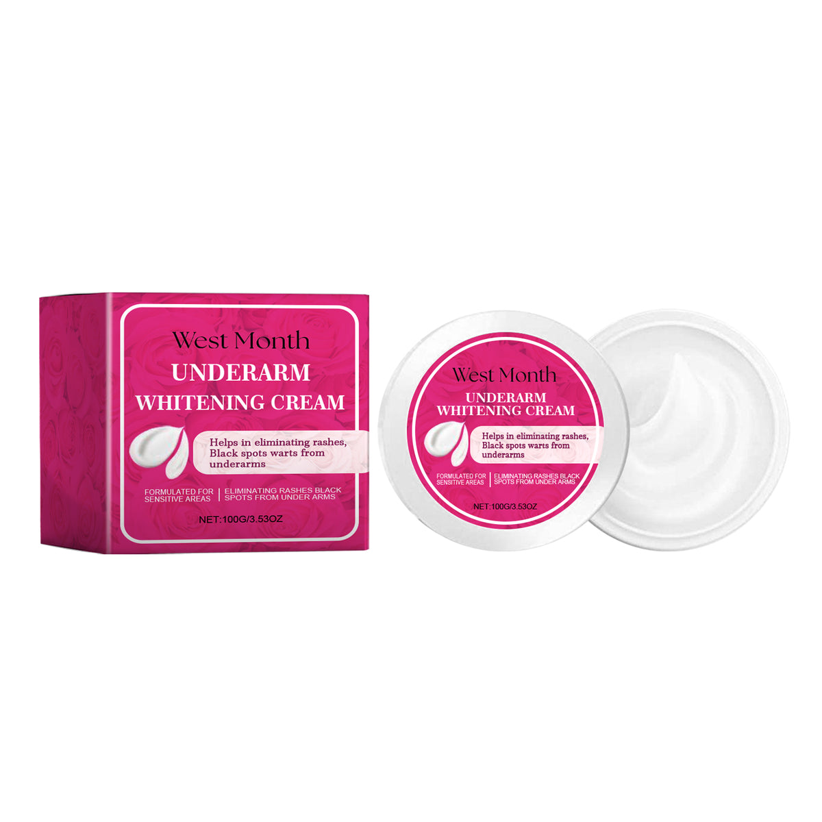 West Month Beauty Cream Improves Dull Skin, Rejuvenates Skin, Brightens And Exfoliates Dead Skin Body Beauty Cream