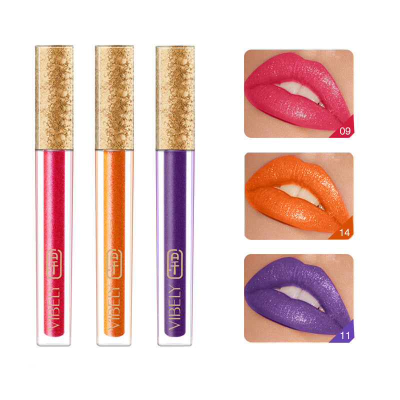 Vibely 15 Colors Smear-proof Makeup No Stain On Cup Matte Lip Gloss