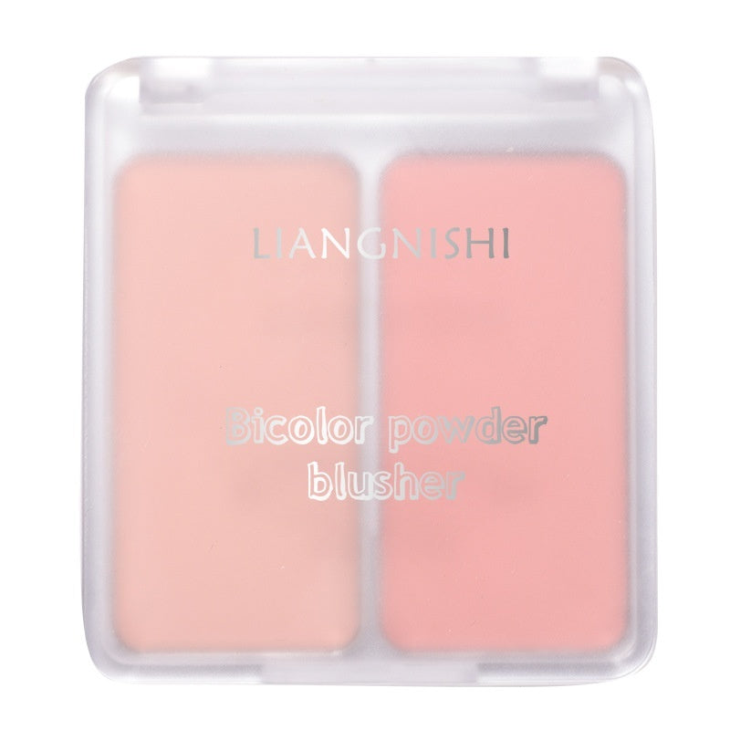 Liangnishi Two-tone Blush Nude Makeup Matte Natural Nourishing Integrated Long Lasting Color Rendering