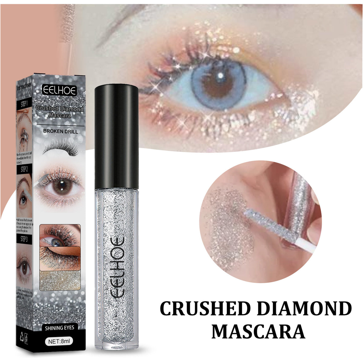 Eelhoe Diamond Fragment Mascara Shaping Base Quick-drying Non-smudging