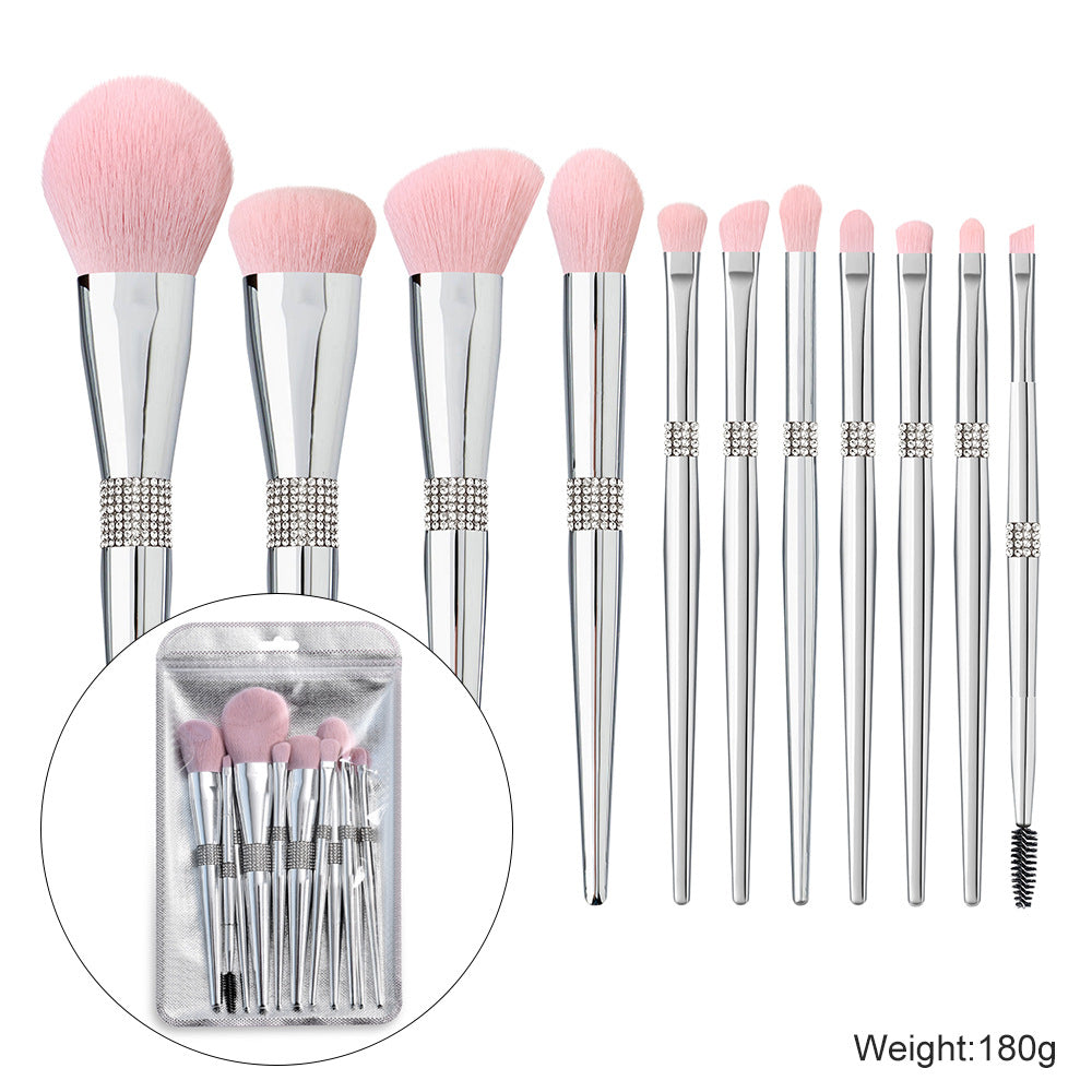 Your Logo Diamond Makeup Brush Soft Hair Eye Shadow Foundation Beauty Tools