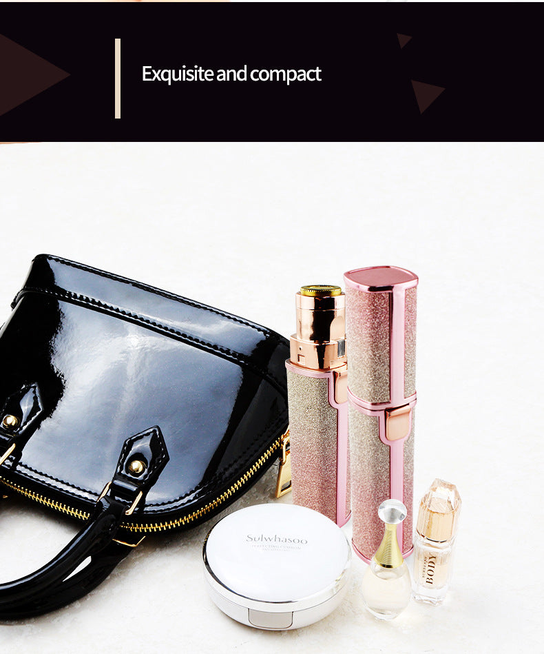 Gypsophila New Lipstick Shape Ladies Electric Shaver Automatic Eyebrow Trimming  Artifact