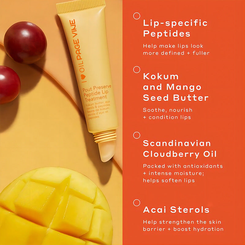 PageVine Polypeptide Lip Gloss Yellow Oil Moisturizing Liquid