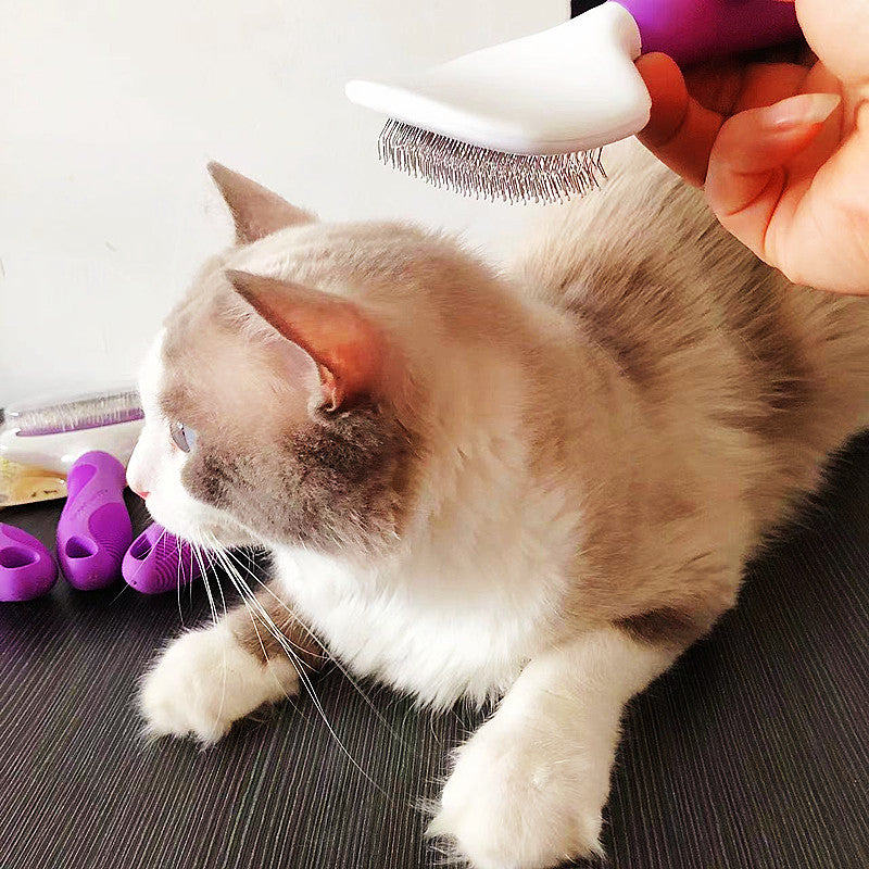 Stainless Steel Remove Floating Hair Professional Grooming Hair Pulling Cats And Dogs Open Knot Comb
