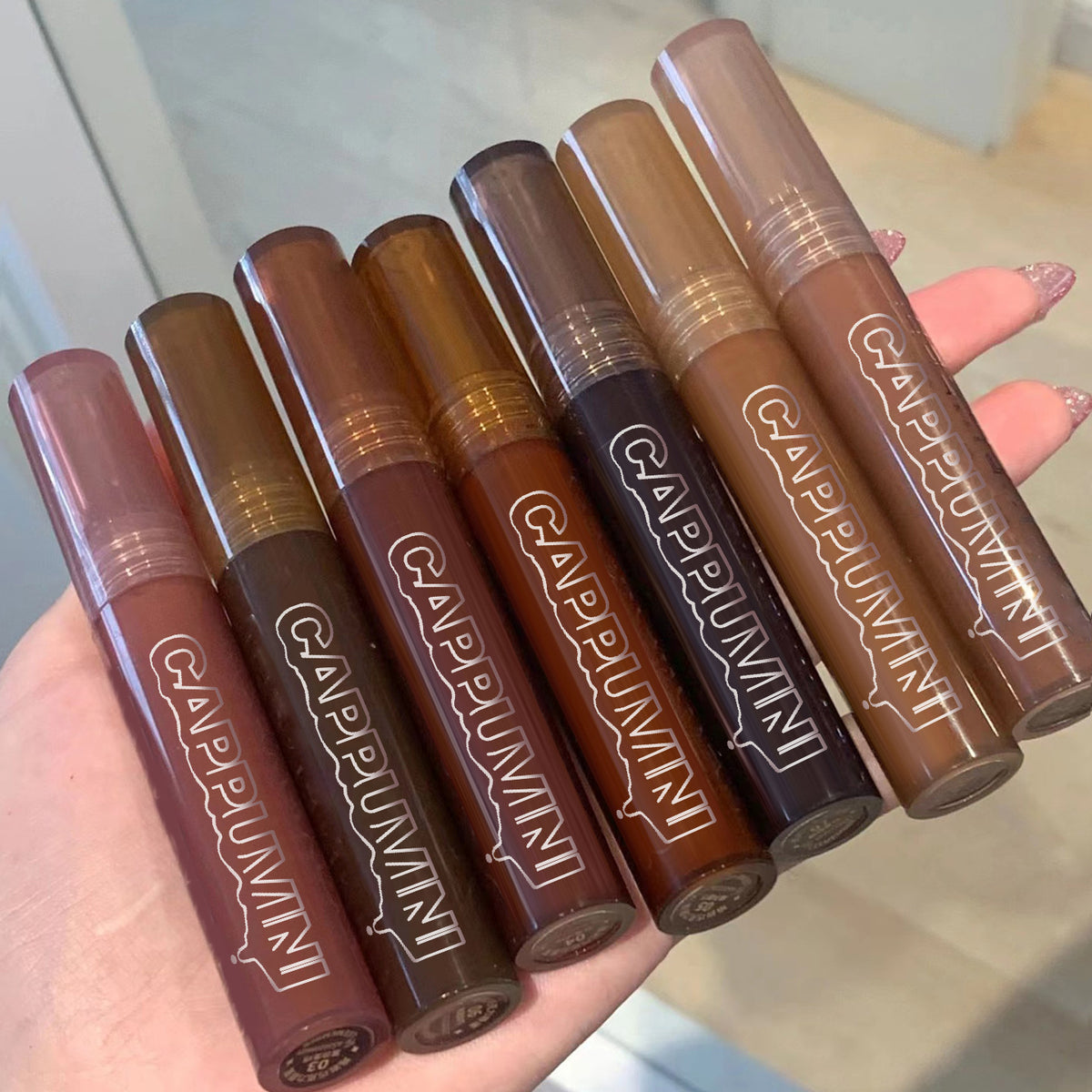 Cappuvini I Lava Chocolate Moisturizing Glaze Mirror Transparent Glass Lip Gloss