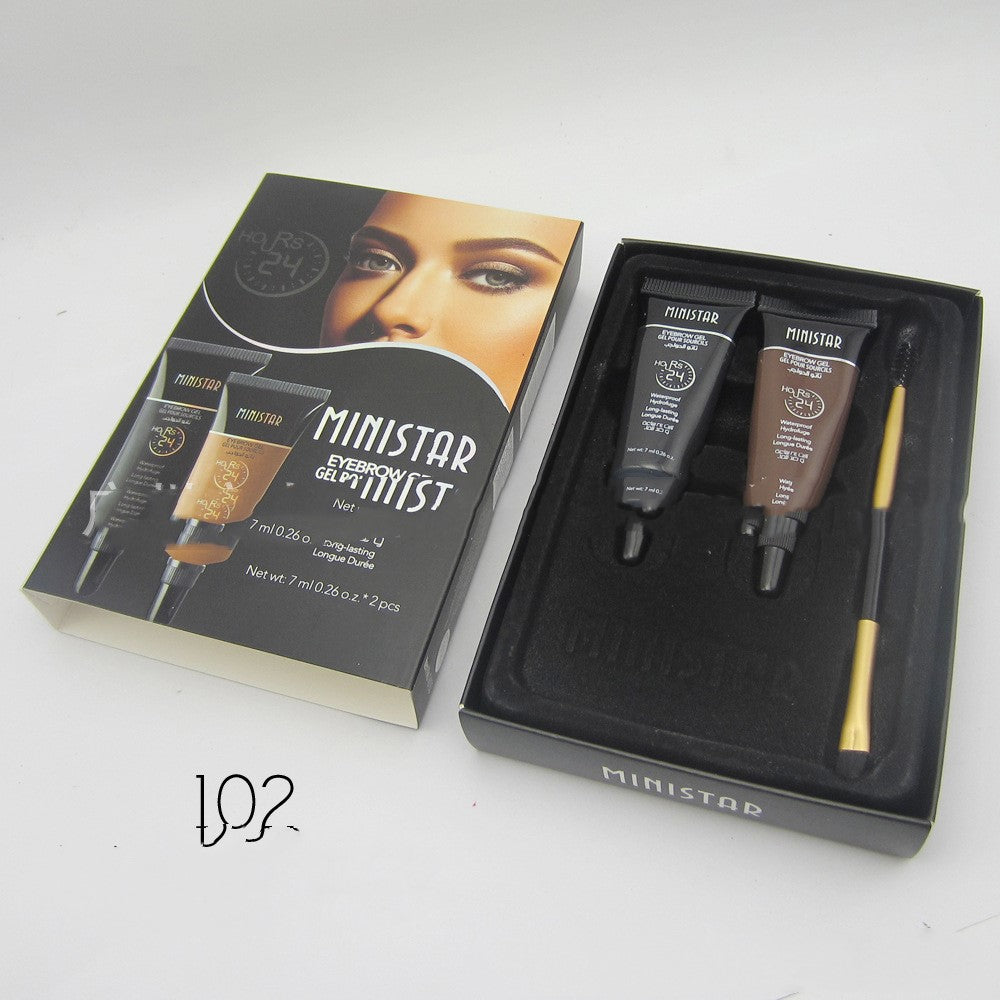 Ministar Two-color liquid eyebrow cream set
