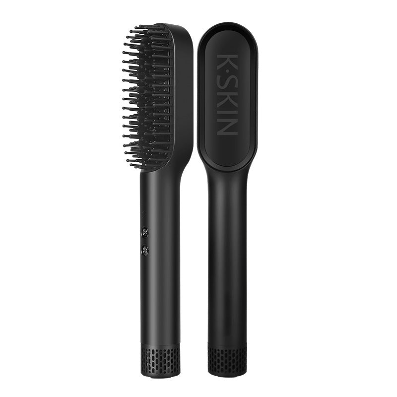 K.Skin Golden Rice Three-in-one Hot Air Comb Straight Comb Rolls