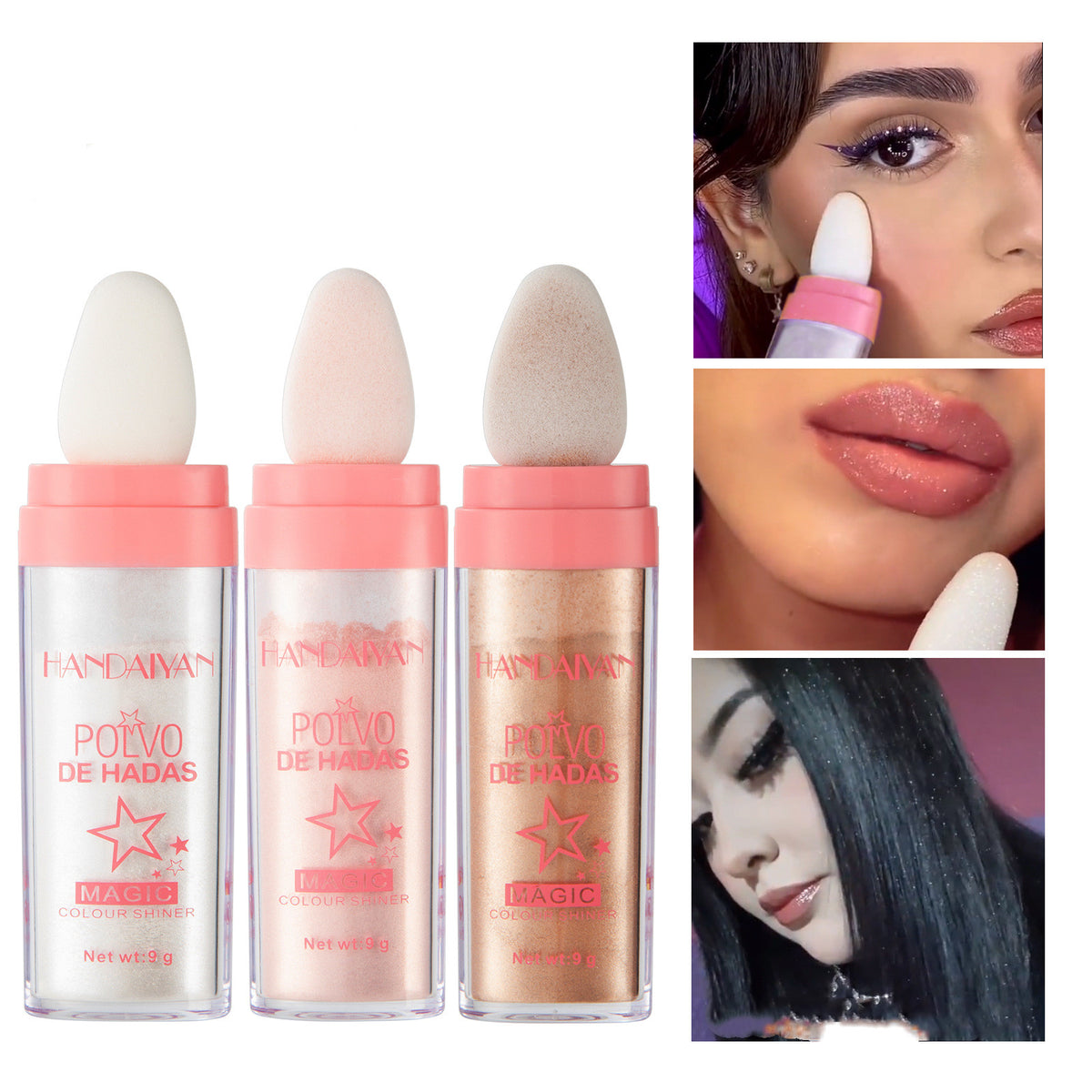 Handaiyan Fairy Highlight Pat Full Body Highlight Brightening Natural Three-dimensional Nourishing Blush Makeup Supply