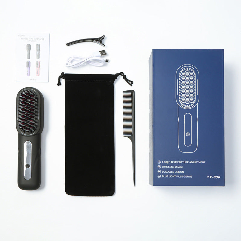 YX-838 Negative Ion Straight Comb Blue Light Hair Care