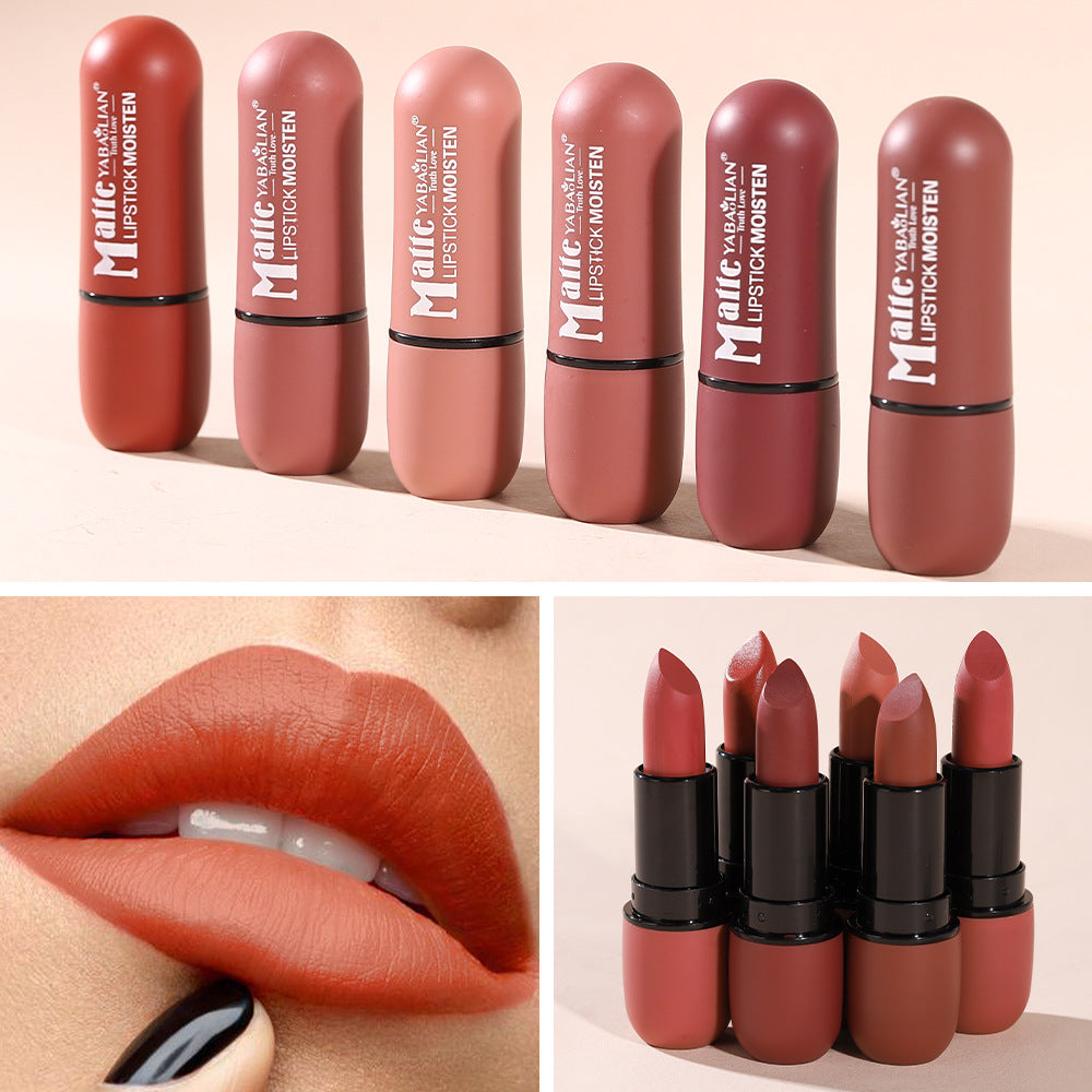 Yabaolian Matte Lipstick Matte Cup Waterproof Lip Grease