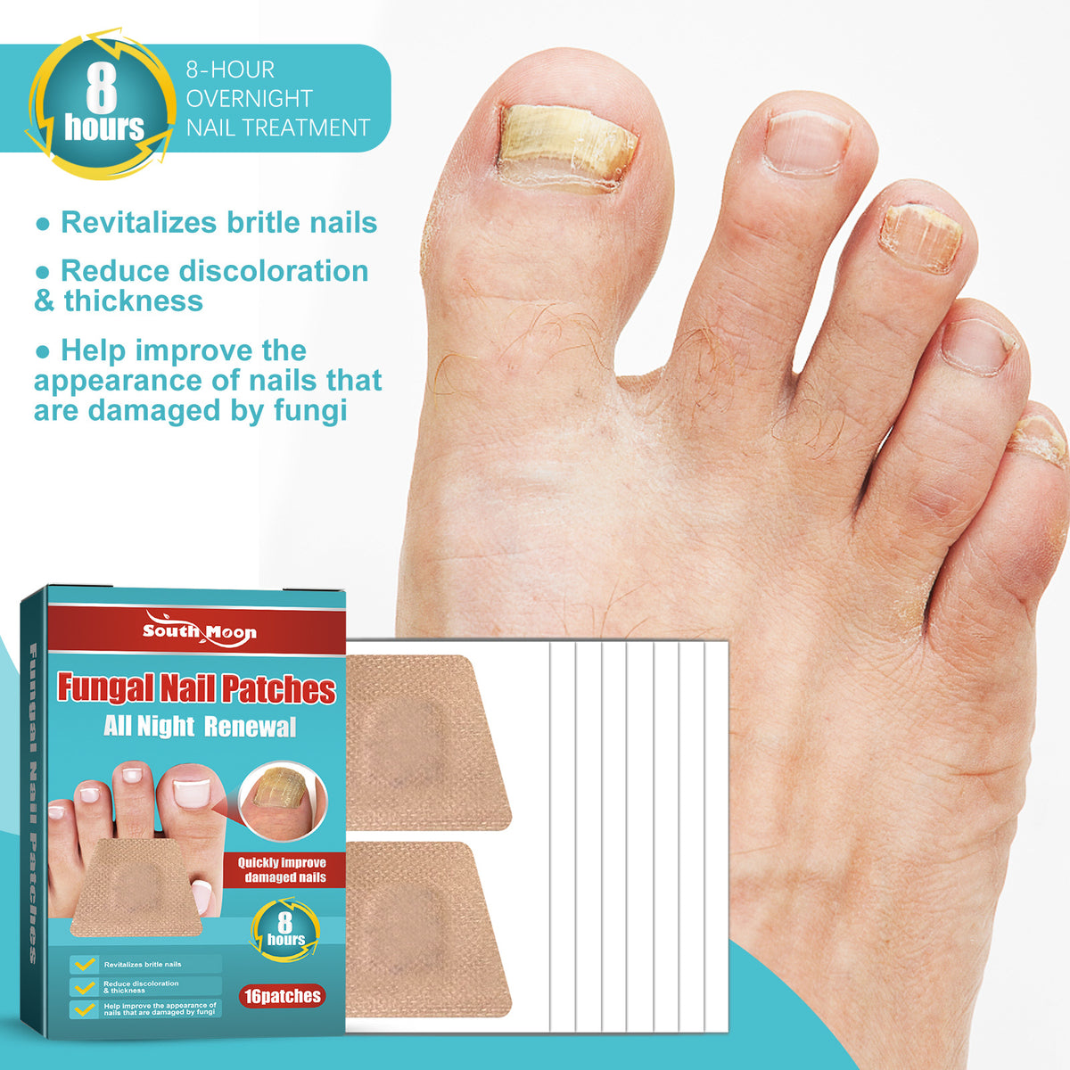 South Moon Nail Care Night Patch Soft Nail Thickening