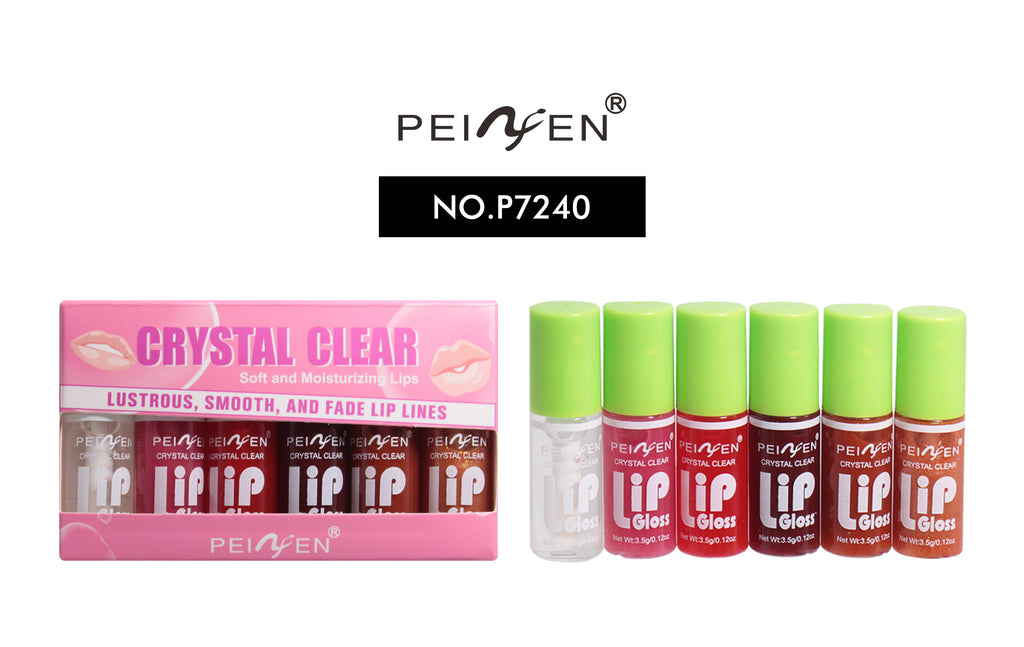 Peiyen Fat Lip Lacquer 6 PCs Set Box Mirror Moisturizing Full Lips