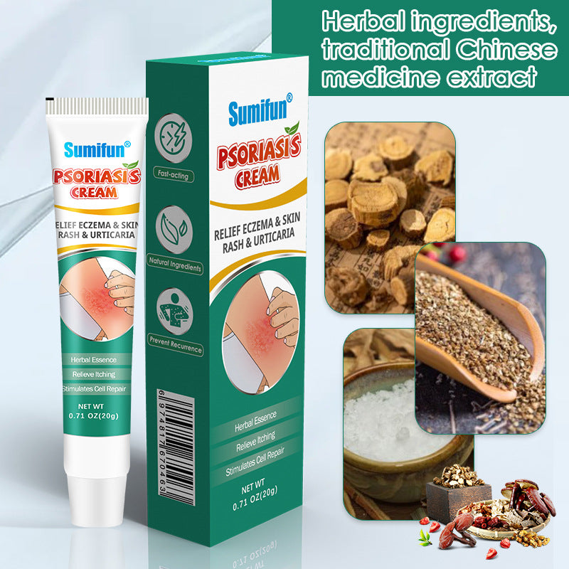 Sumifun Psoriasis Cream Relieve Dermatitis Eczema YI Bacteria Anti-Soothinging Cream
