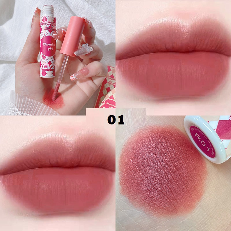Rhombus Girl Velvet Matte Easy Cup Lipstick Girl Lip Glaze