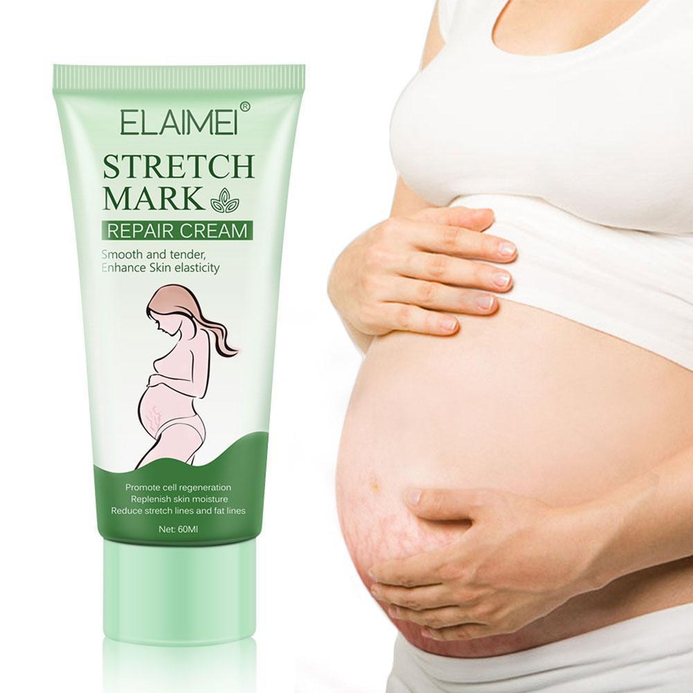 Elaimei Stretch Mark Nourishing Cream Smooth Tender Enhance Skin Elastictiy Blemish Nourishing 60ml Anti-Aging Cream Pregnancy Skin Marks