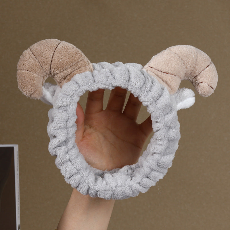Korean-style High-grade Sports Headdress Makeup Mask High Skull Top Hair Band Headdress