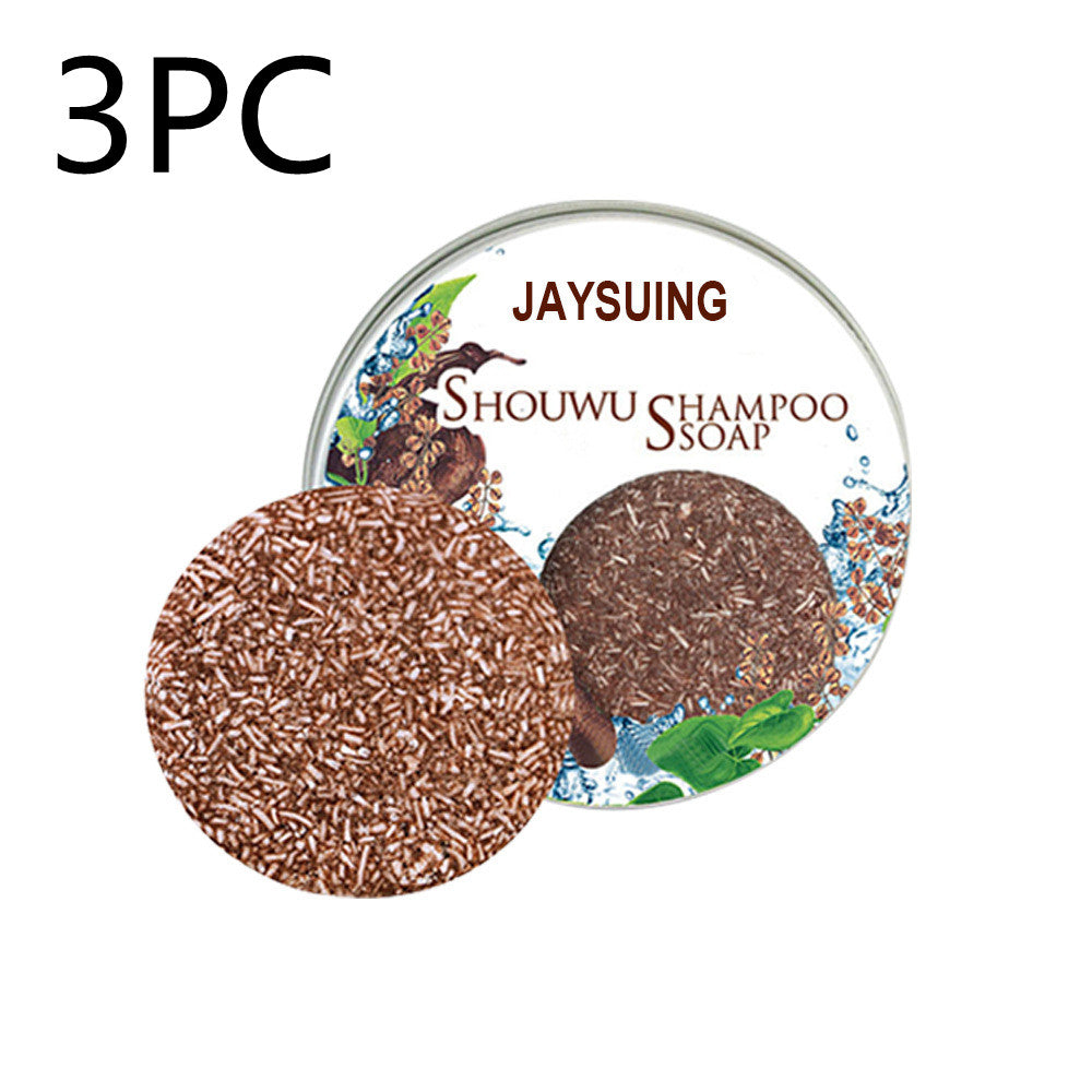 Jaysuing Polygonum Multiflorum Shampoo Soap Black Hair Black Hair Remove Mites And Dandruff
