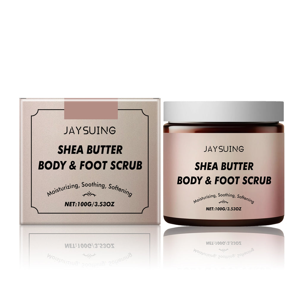 Jaysuing Shea Butter Body Scrub Cream Cleaning