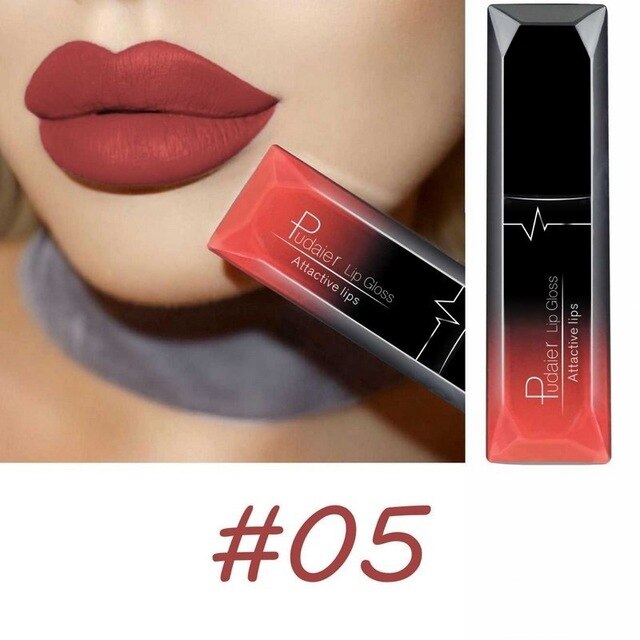 Pudaier Makeup matte matte lip gloss lipstick