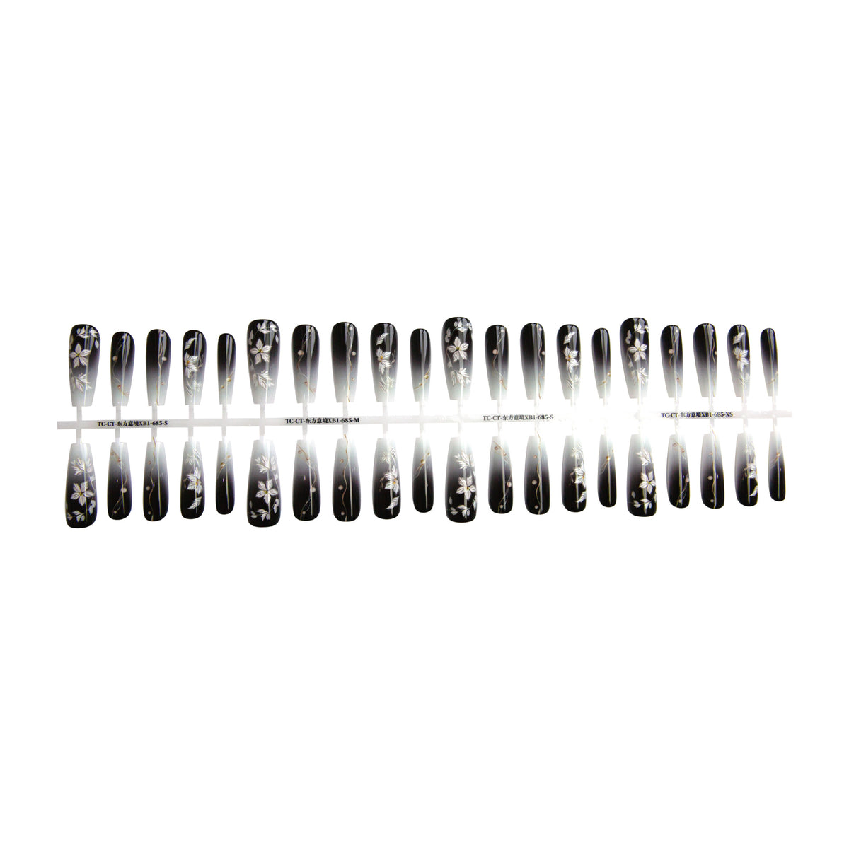 Press On Nails New Chinese Ancient Style Flower New Year Dark Prefabricated Nail Tip Wear Armor
