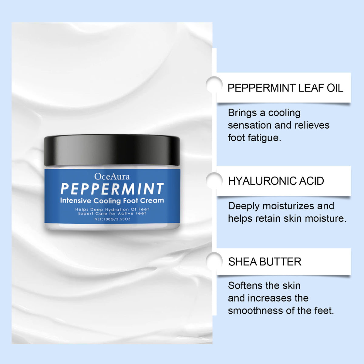 OceAura Cool And Comfortable Foot Cream