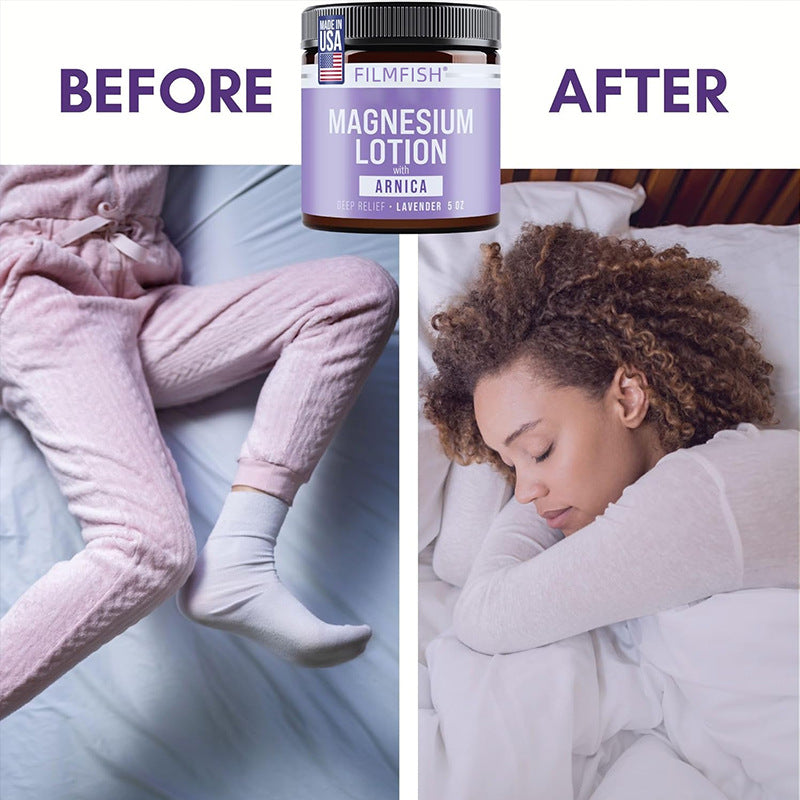 FilmFish Lavender Magnesium Cream Comfortable Soothing Body Lotion