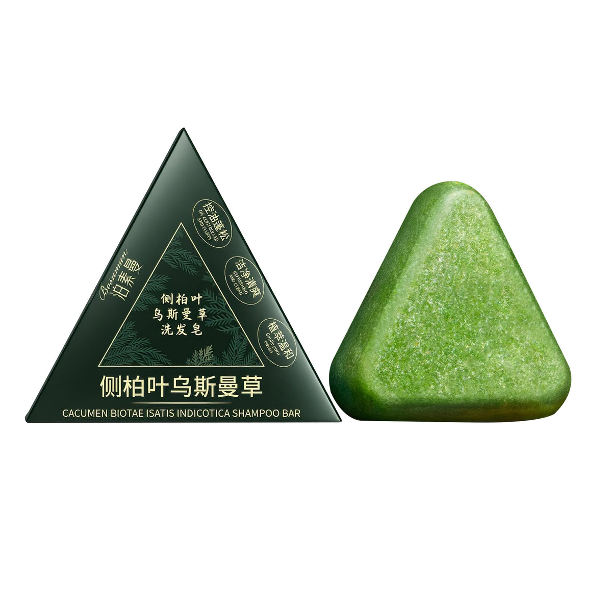 BosMan Oil Control And Dandruff Removal Soap Chinese Arborvitae Twig Shampoo
