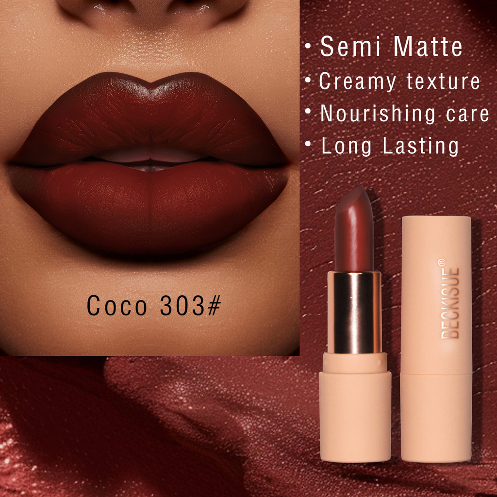 Beckisue Brown Series Semi Matte Silky Matte Lipstick
