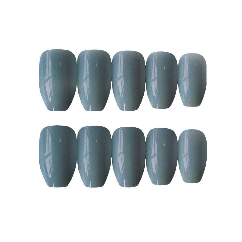 Short Ballet Trapezoid Glossy Nail Patch