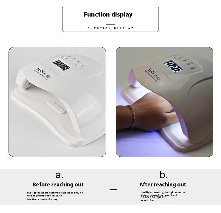 Sun Large Space Double Light Source Quick-drying Wear Nail Dryer
