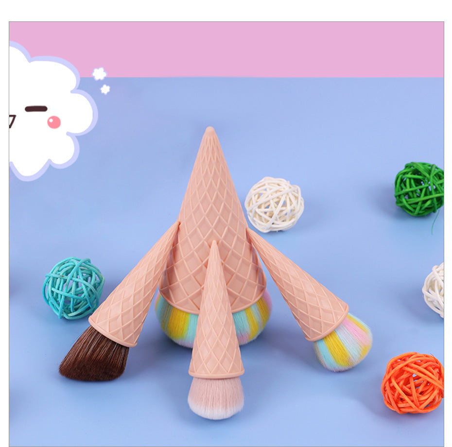 Snn & Tnn Ice Cream Cute Fiber Hair Makeup Brush